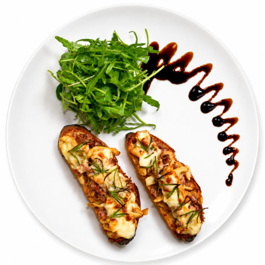 Crostoni Funghi e Salsiccia